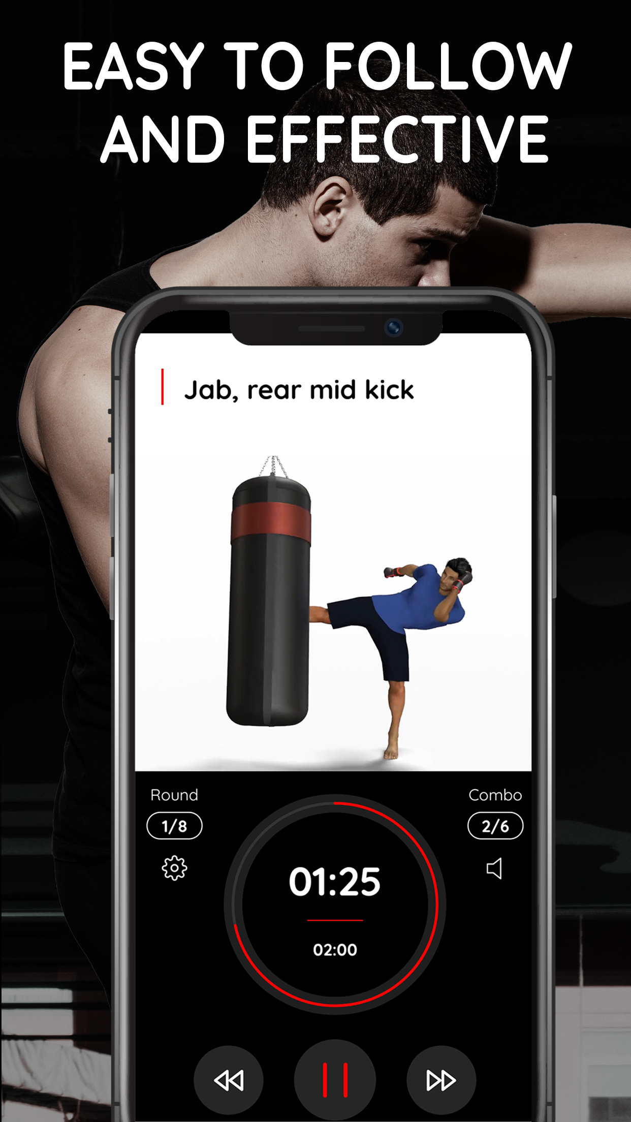 اسکرین شات 5 برنامه Boxing Training & Workout App