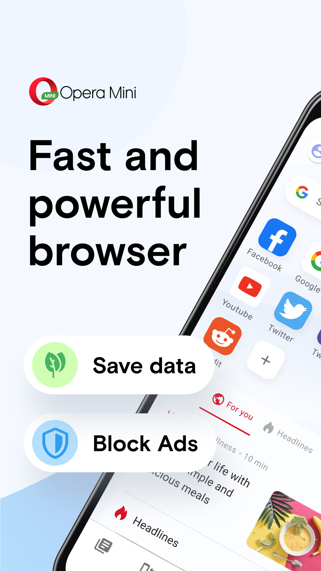 اسکرین شات 1 برنامه Opera Mini Beta