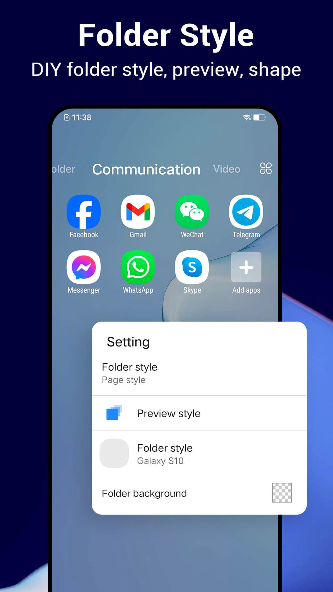 اسکرین شات 8 برنامه P Launcher