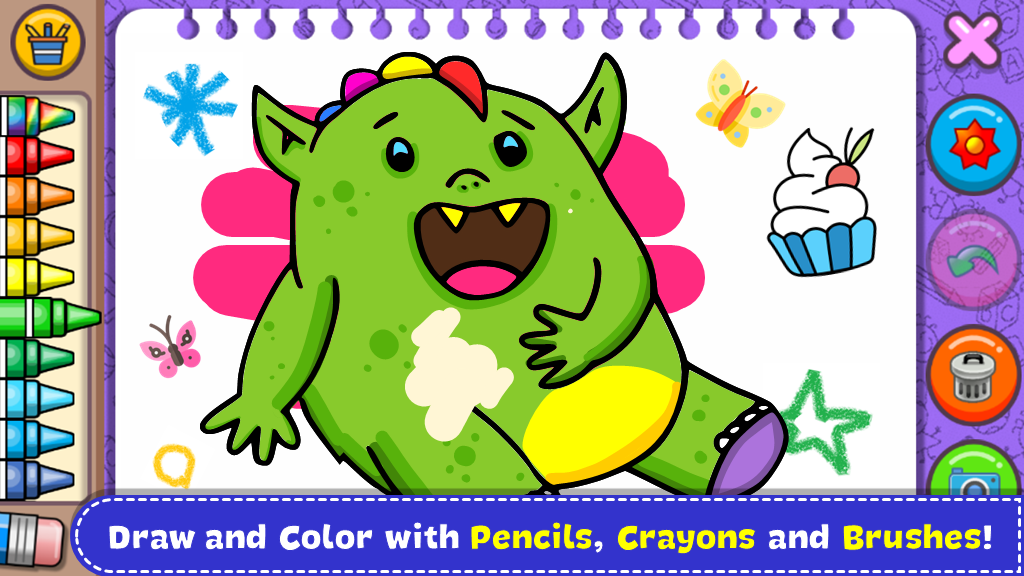 اسکرین شات 1 بازی Fantasy Coloring Book & Games
