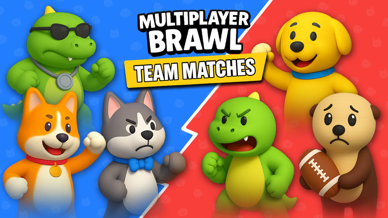 اسکرین شات 3 بازی Party Paws: Animal Fight
