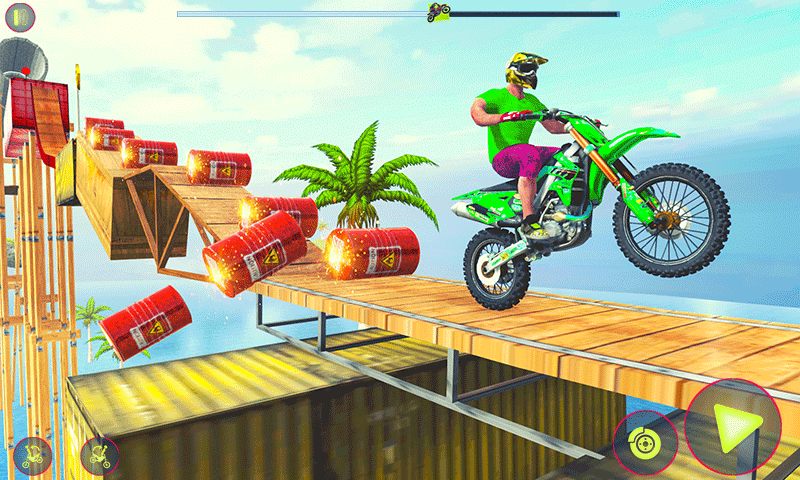 اسکرین شات 4 بازی Crazy Bike Racing Stunt Game