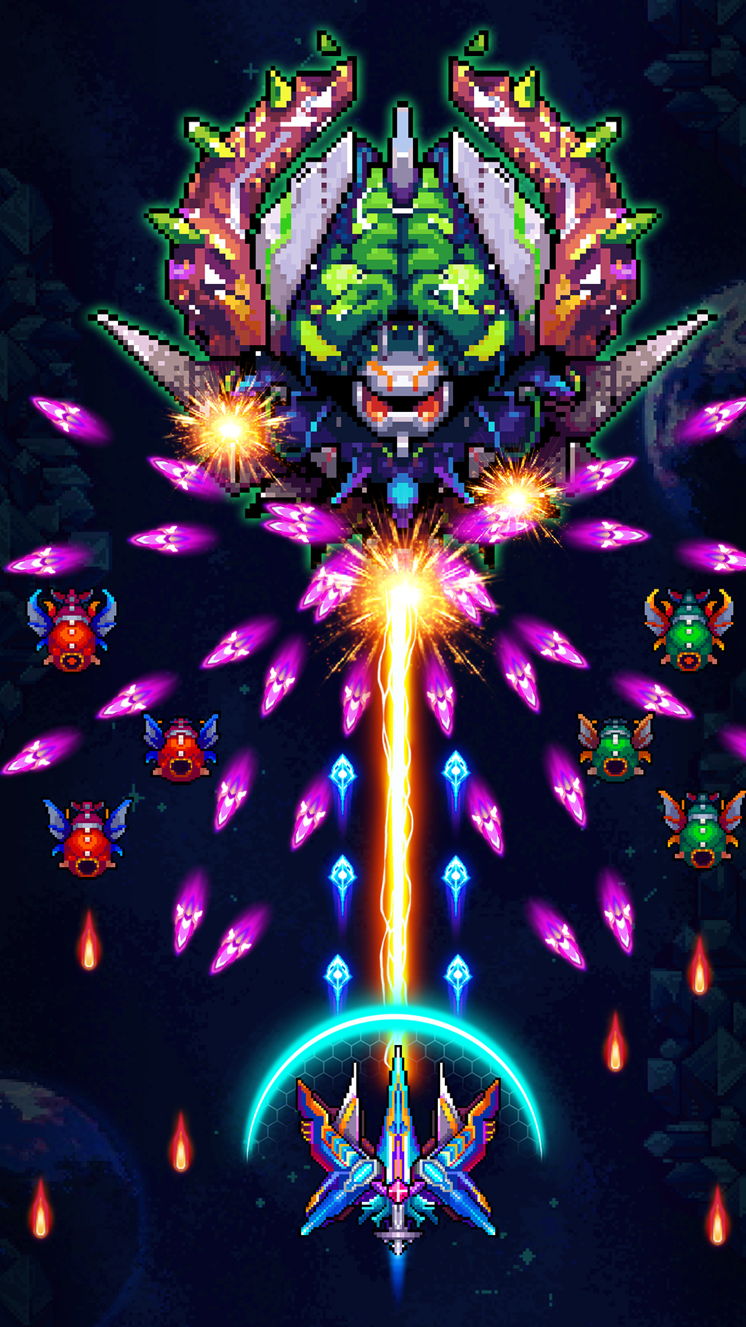 اسکرین شات 2 بازی Galaxiga: Galaxy Arcade Game