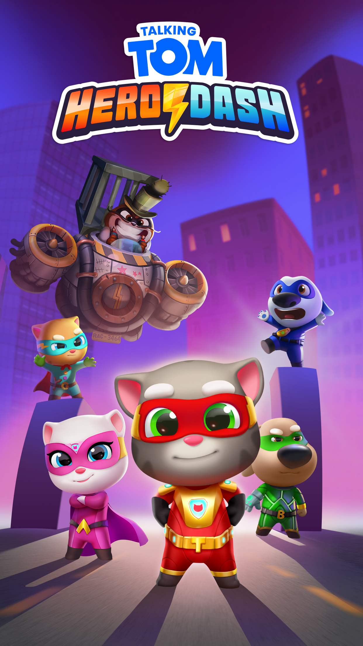 اسکرین شات 6 بازی Talking Tom: Hero Dash Run