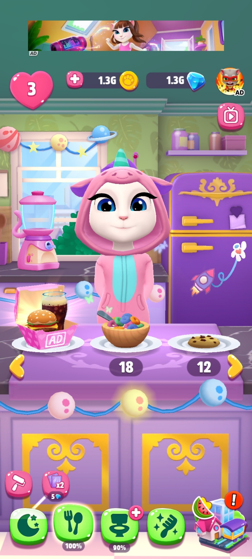 اسکرین شات 4 بازی آنجلای سخنگو 2 | نسخه مود شده