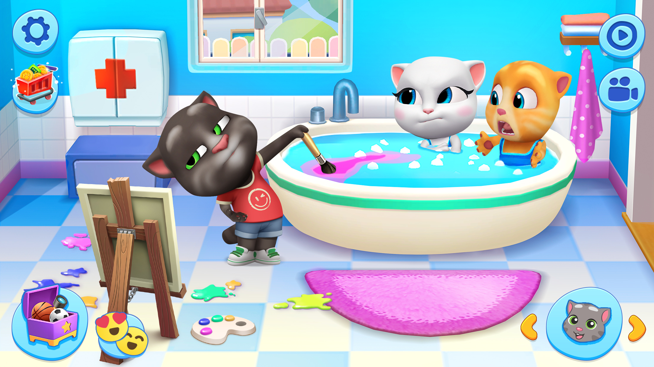 اسکرین شات 1 بازی My Talking Tom Friends