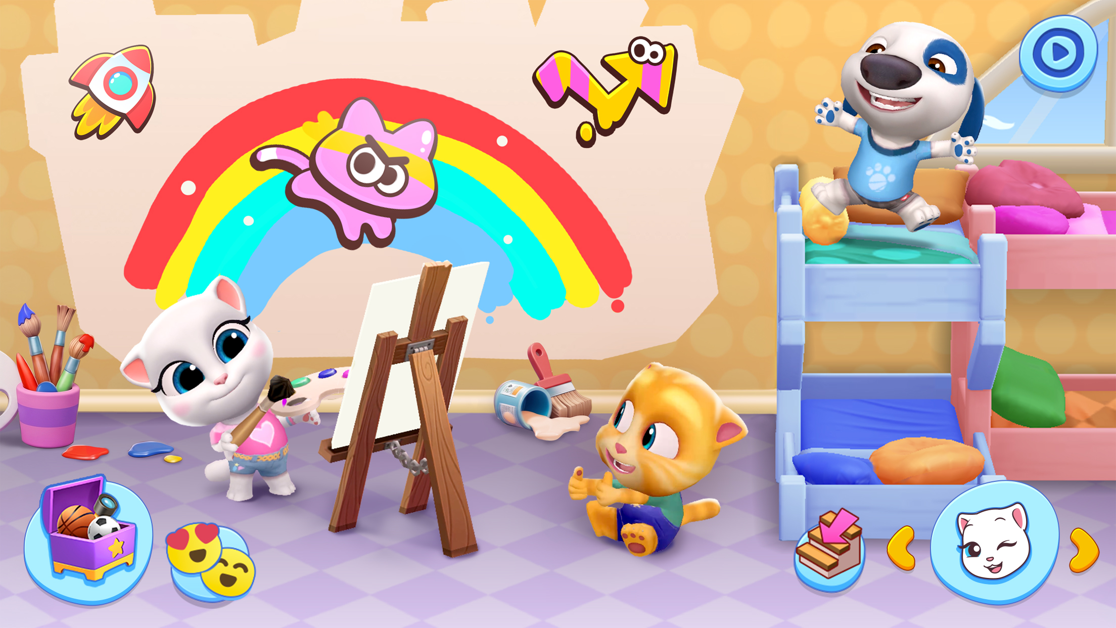 اسکرین شات 4 بازی My Talking Tom Friends