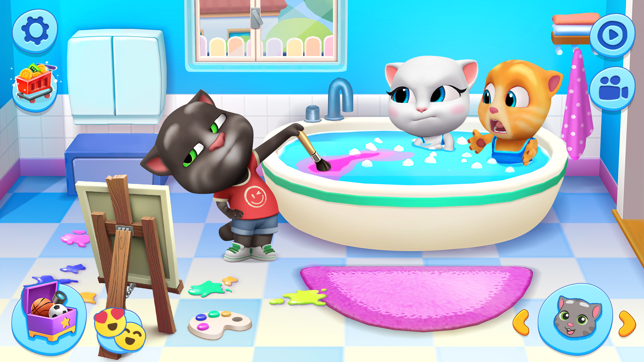 اسکرین شات 1 بازی My Talking Tom Friends