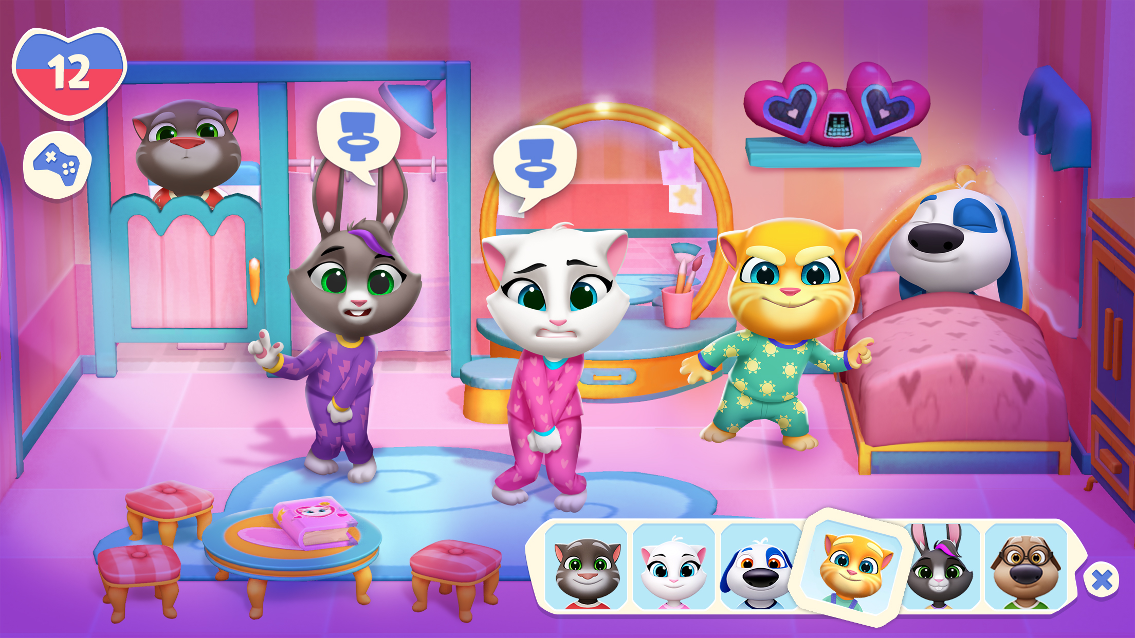اسکرین شات 2 بازی My Talking Tom Friends 2