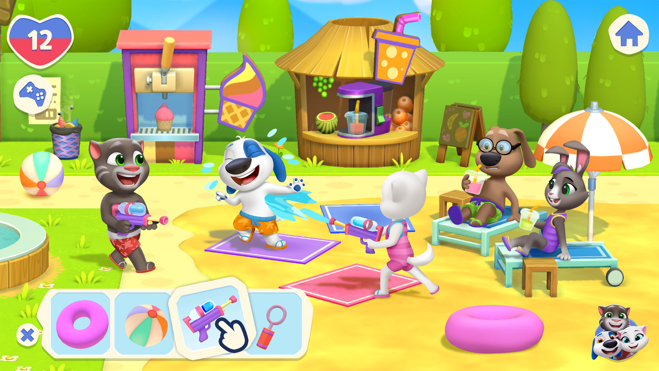 اسکرین شات 1 بازی My Talking Tom Friends 2