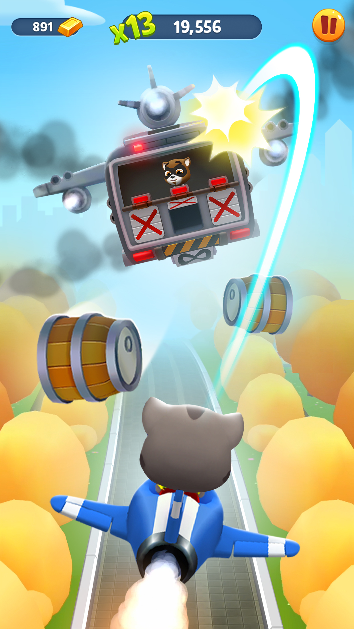 اسکرین شات 3 بازی Talking Tom Gold Run