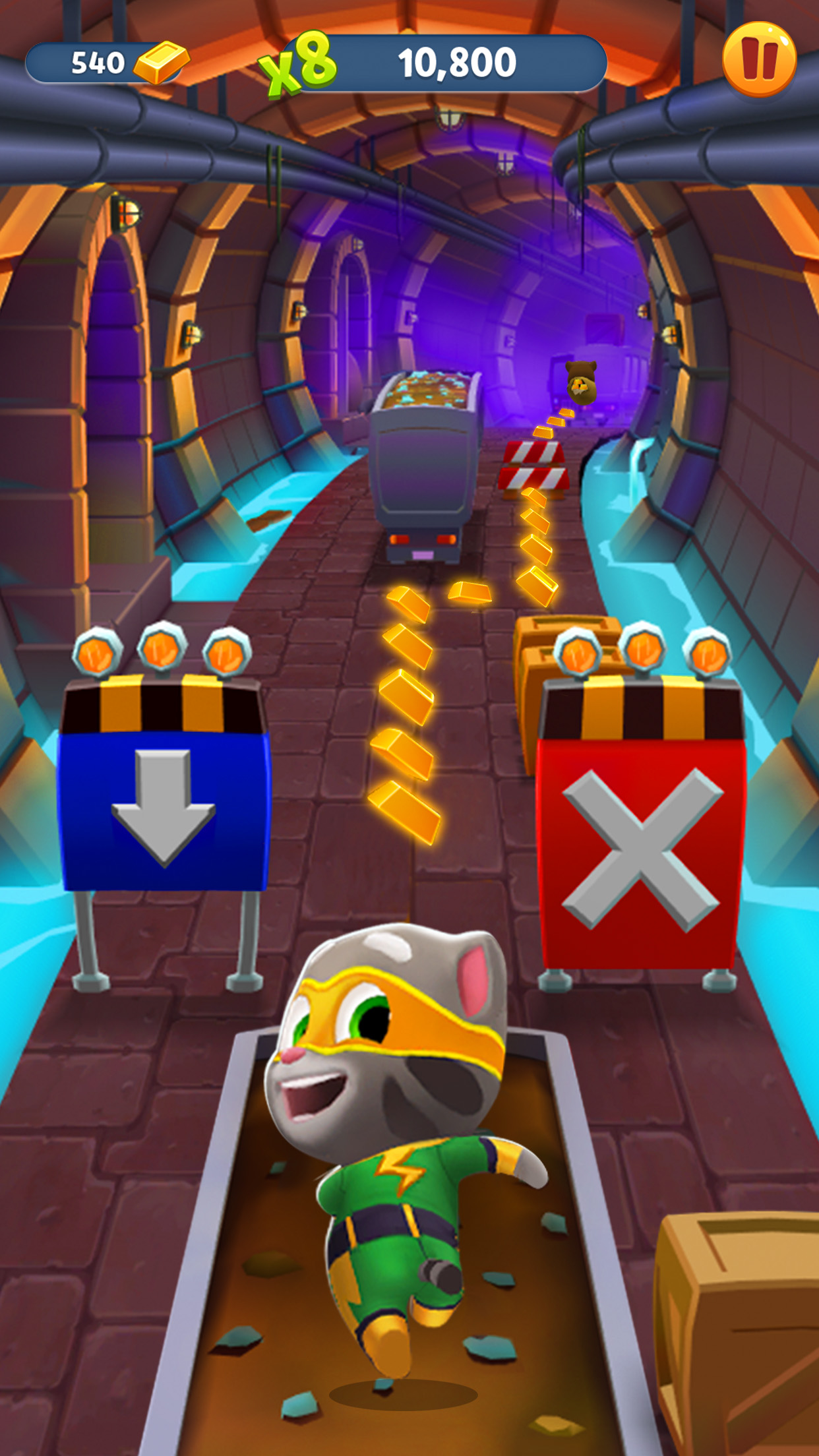 اسکرین شات 4 بازی Talking Tom Gold Run