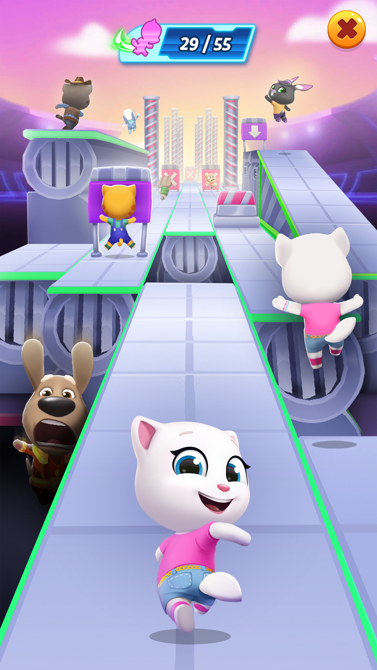 اسکرین شات 2 بازی Talking Tom Gold Run