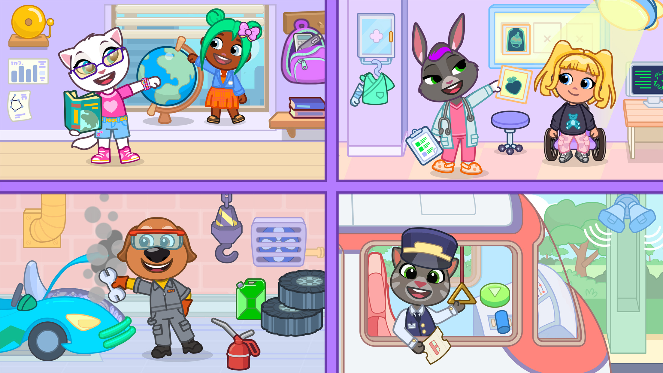 اسکرین شات 6 برنامه Talking Tom & Friends: World