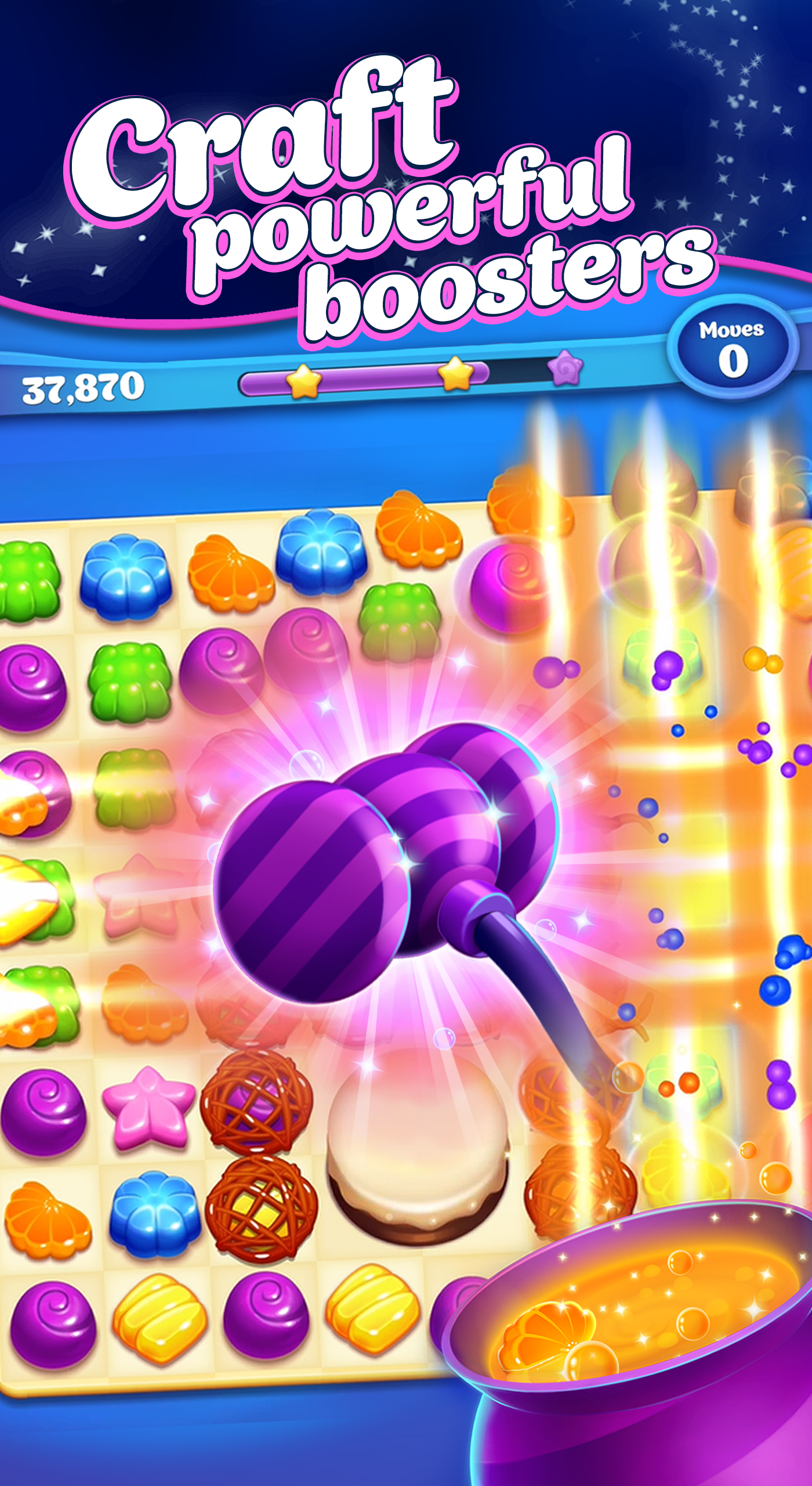 اسکرین شات 3 بازی Crafty Candy - Match 3 Game