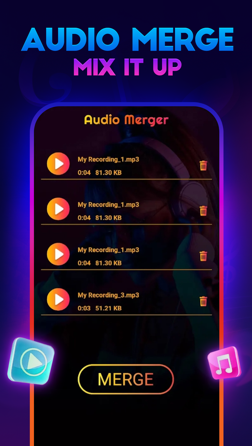 اسکرین شات 5 برنامه Video to Mp3 Audio Converter