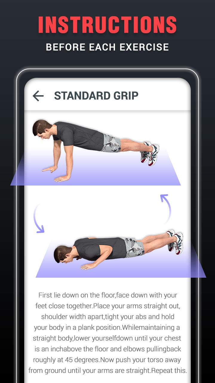اسکرین شات 4 برنامه Chest Workouts for Men at Home