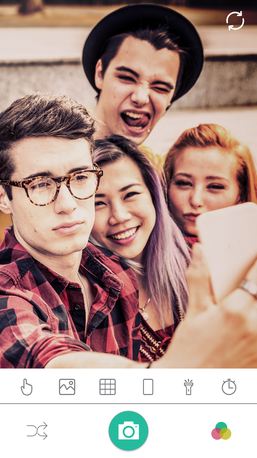 اسکرین شات 2 برنامه Selfie Camera Expert