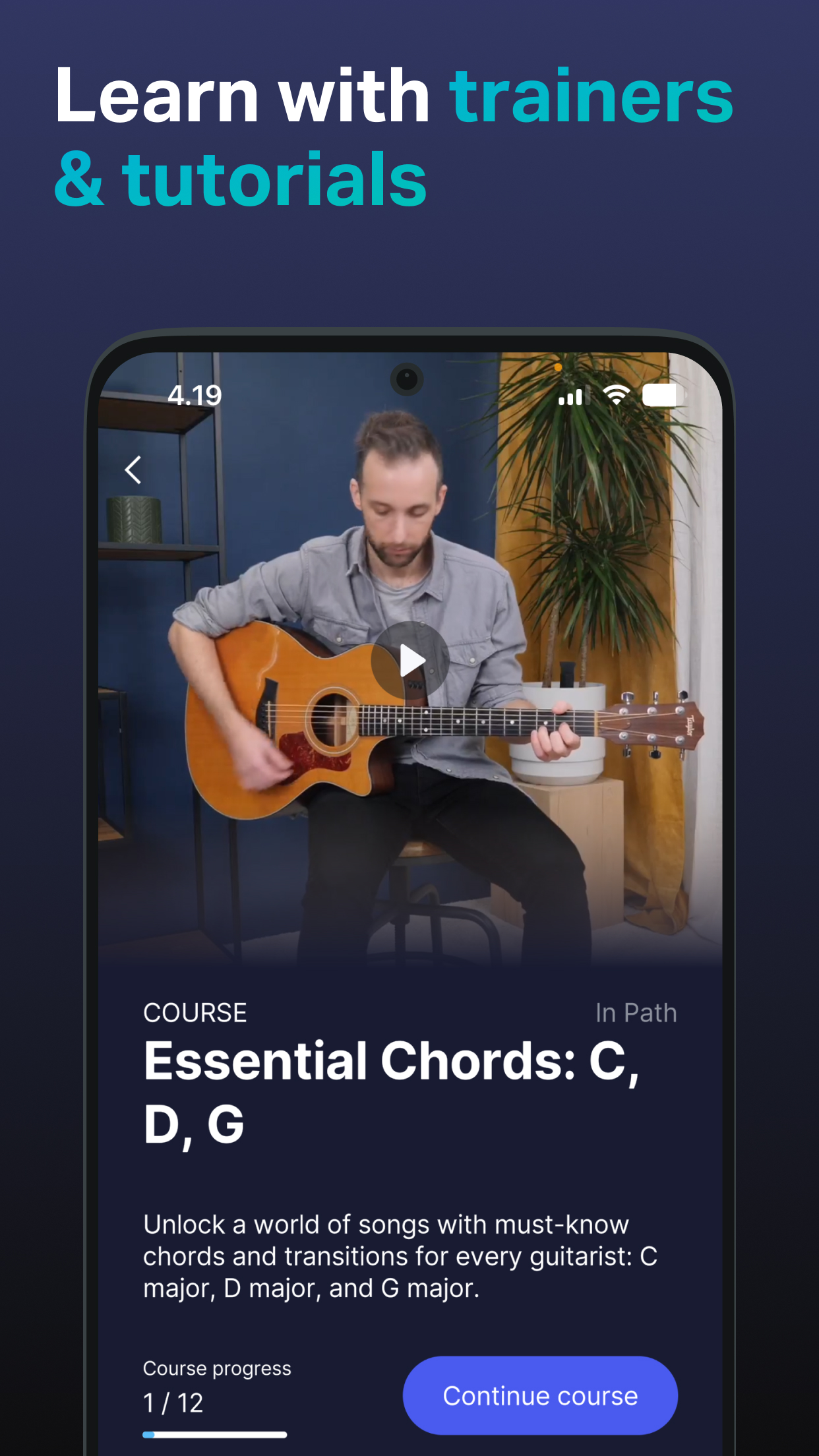 اسکرین شات 5 برنامه GuitarTuna: Tune & Play Guitar