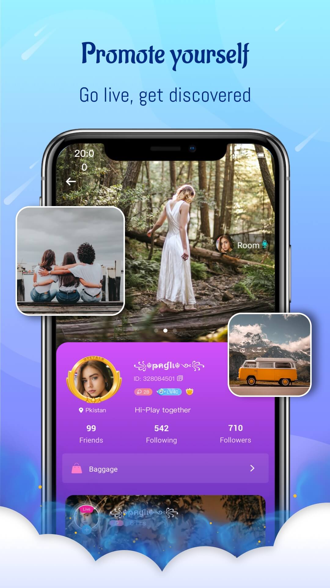 اسکرین شات 6 برنامه OyeTalk - Live Voice Chat Room