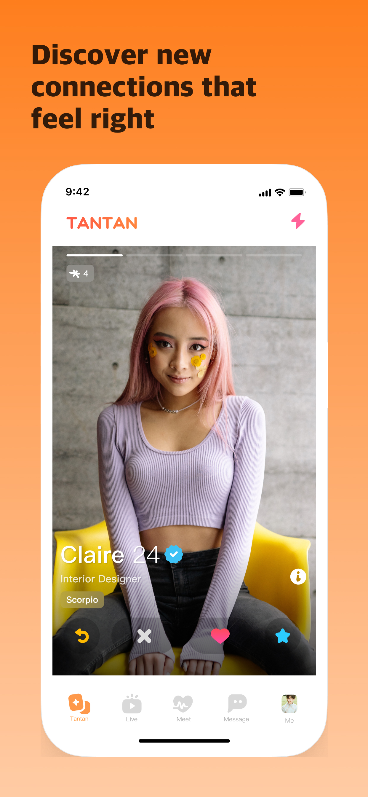 اسکرین شات 2 برنامه TanTan - Asian Dating App