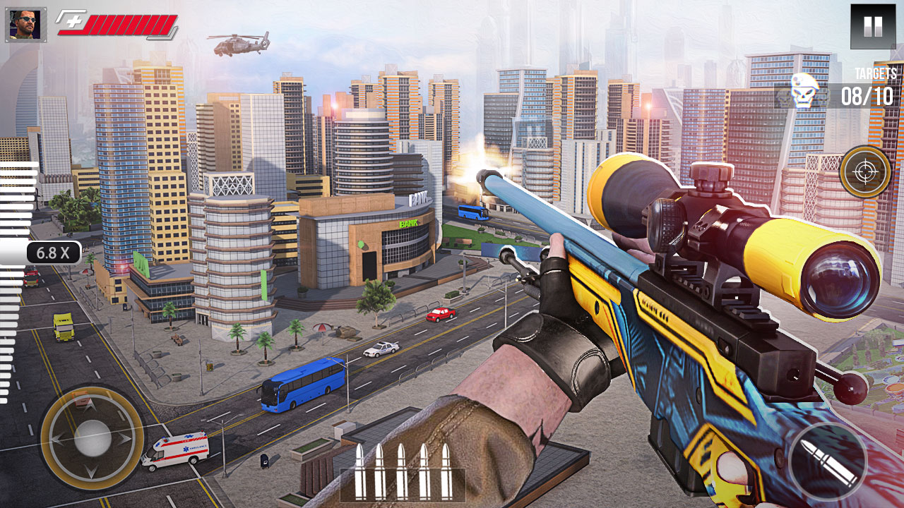 اسکرین شات 2 بازی Sniper Shoots Offline Games 3D