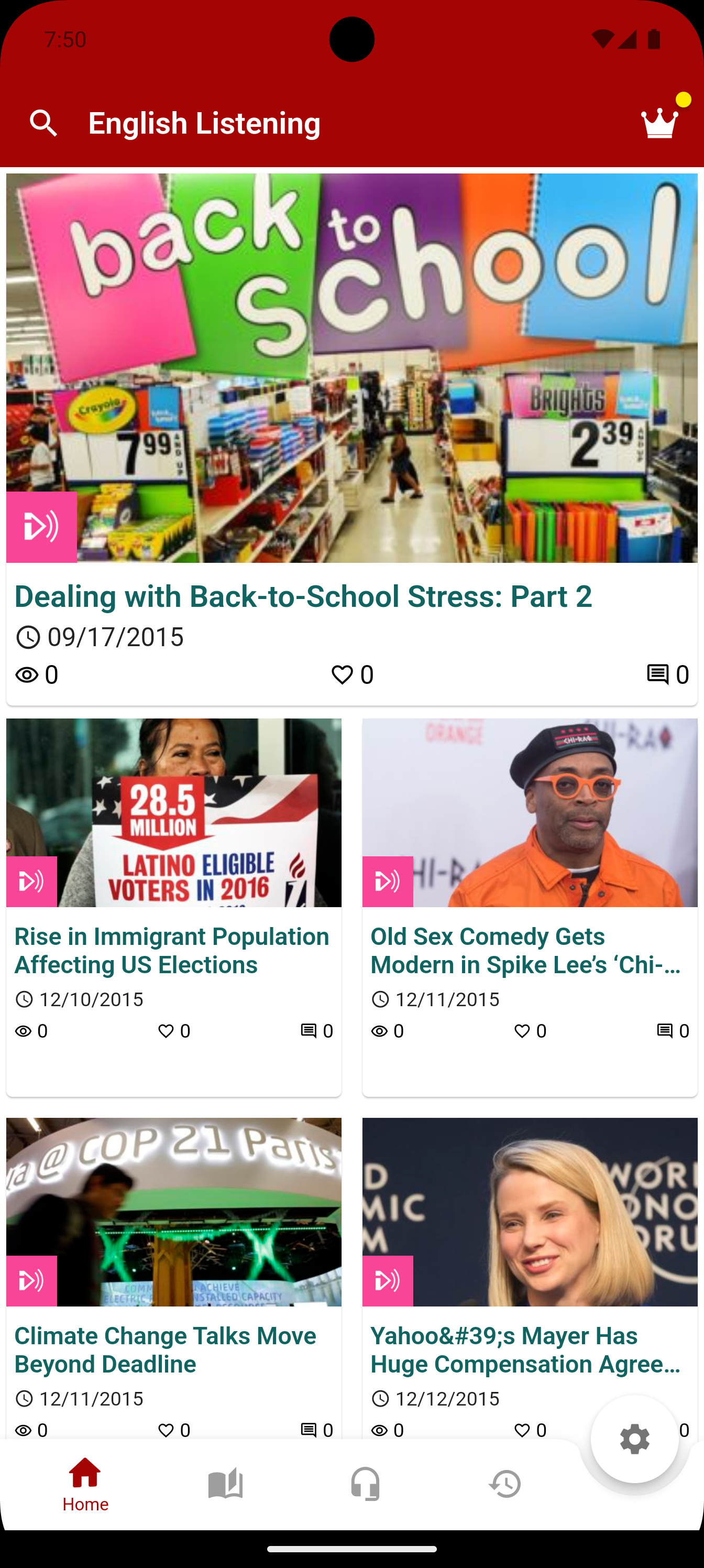 اسکرین شات 1 برنامه English Listening - 6mins