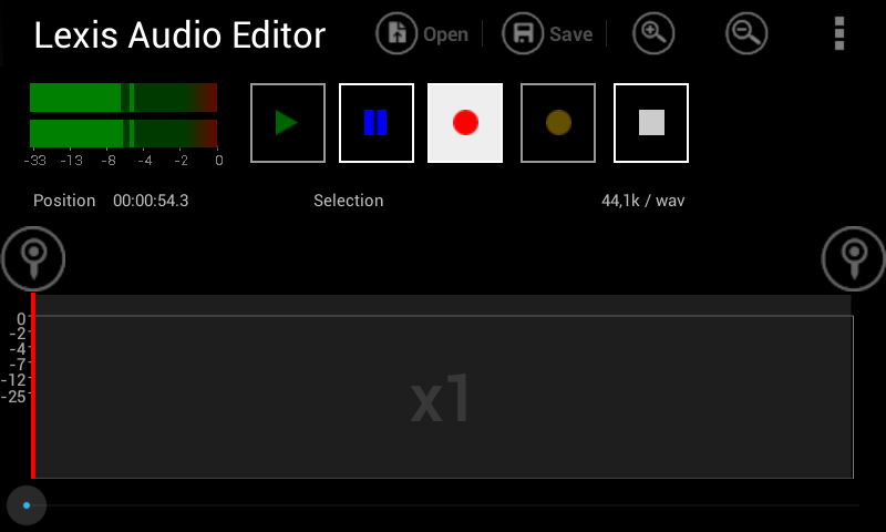 اسکرین شات 2 برنامه Lexis Audio Editor