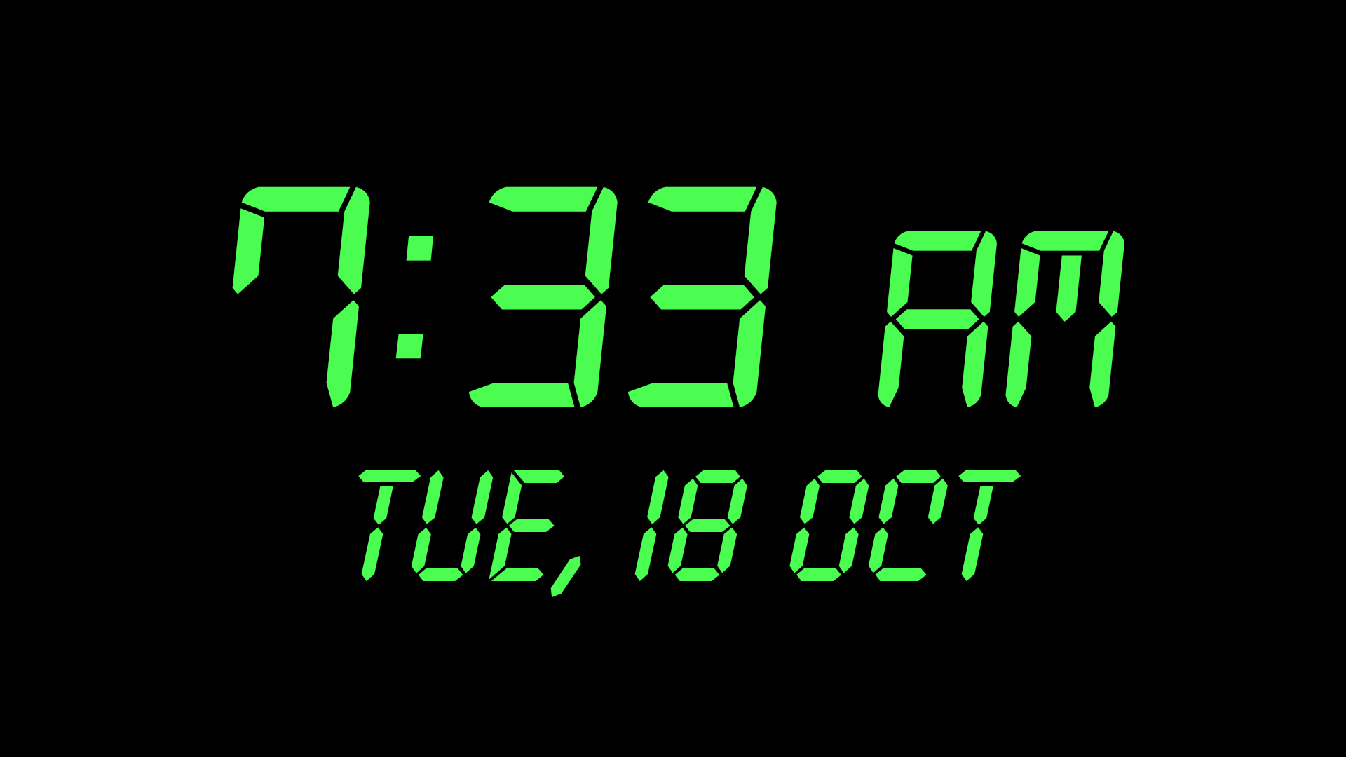 اسکرین شات 6 برنامه Digital Clock : Bed/Desk Clock