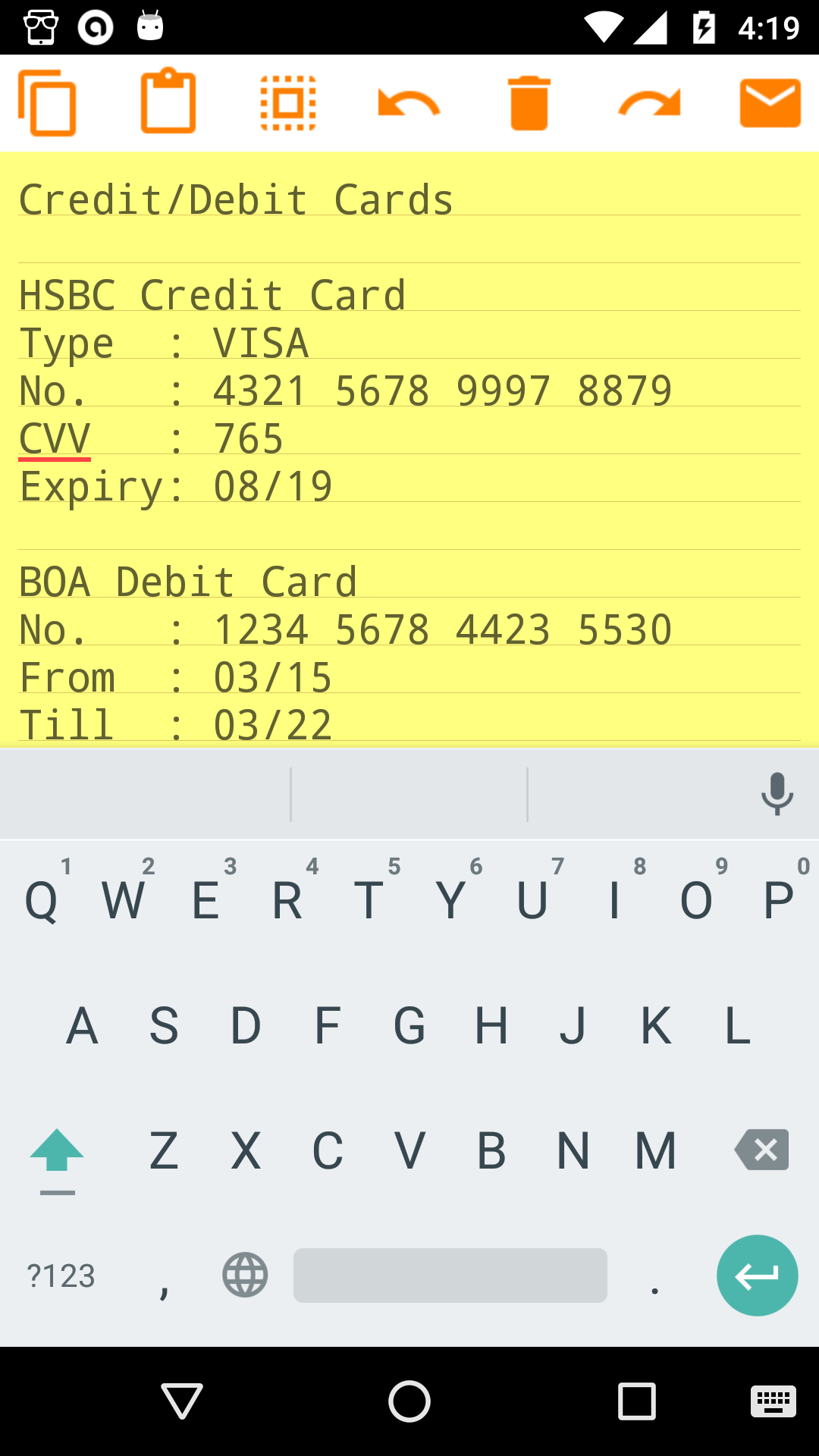 اسکرین شات 2 برنامه Safe Notes : Notepad Password