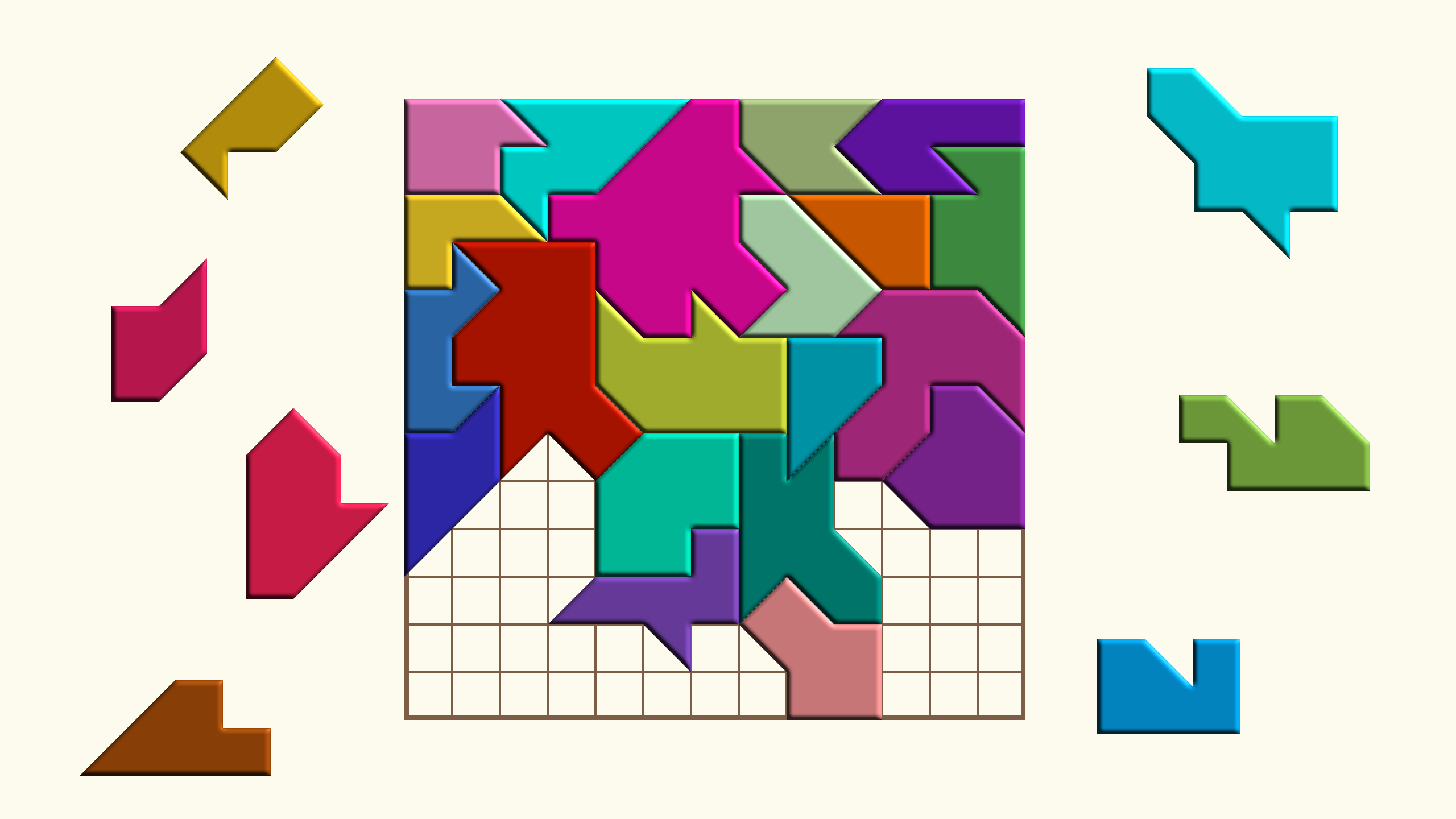 اسکرین شات 1 بازی Square Tangram