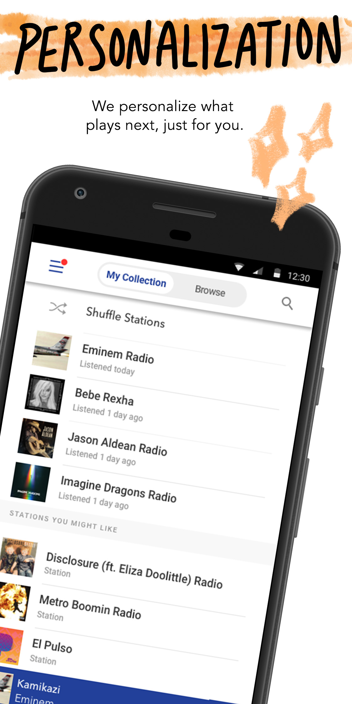 اسکرین شات 2 برنامه Pandora - Music & Podcasts