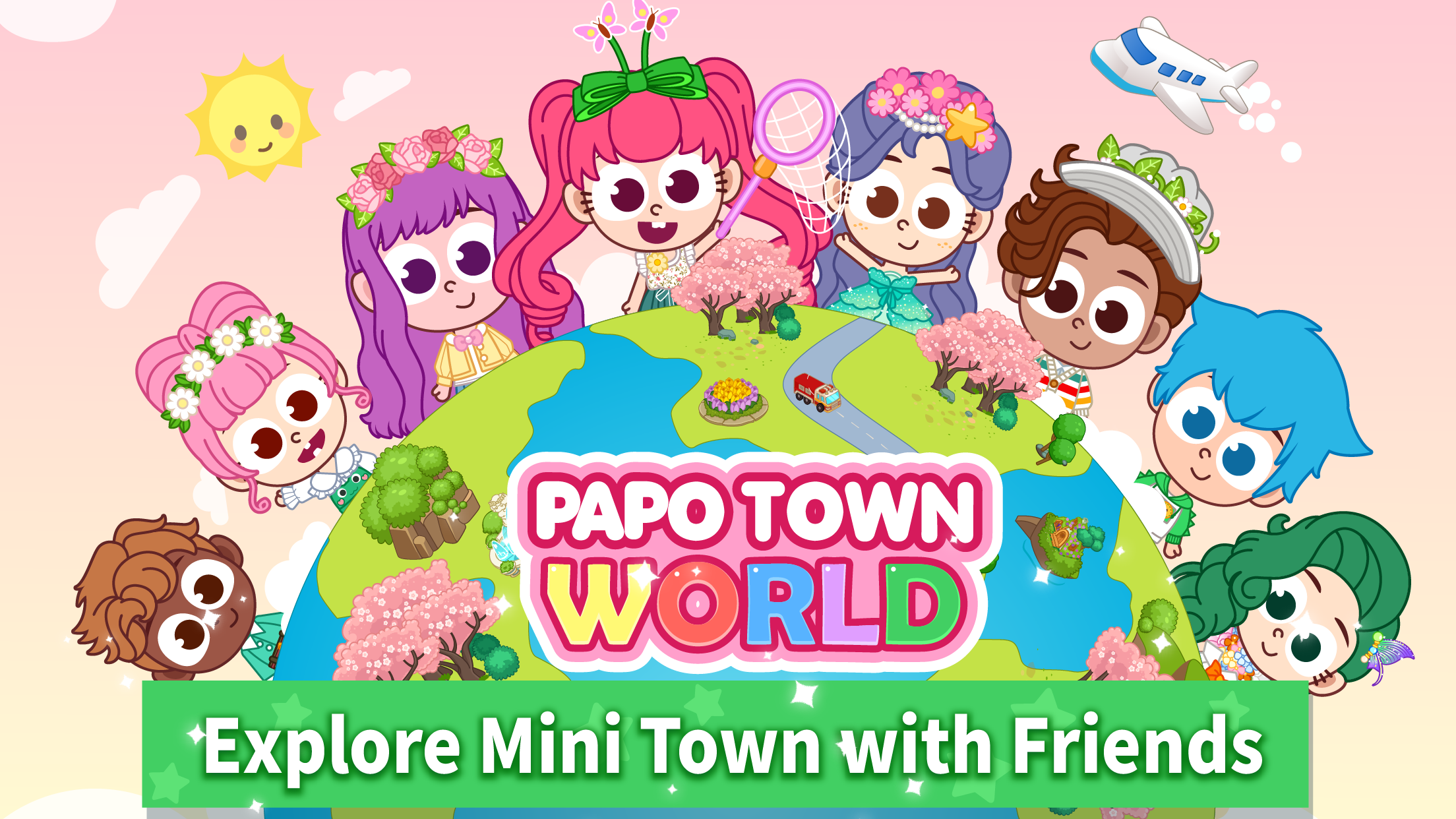 اسکرین شات 1 بازی Papo Town World game for kids