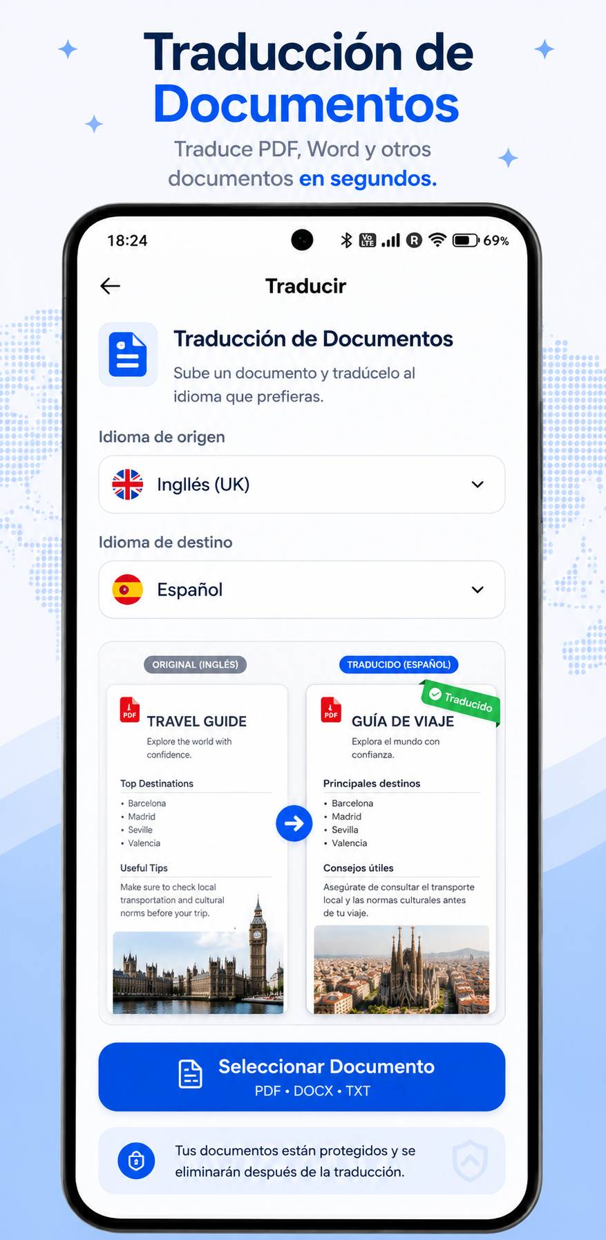 اسکرین شات 5 برنامه Traductor Voz: 100+ Idiomas