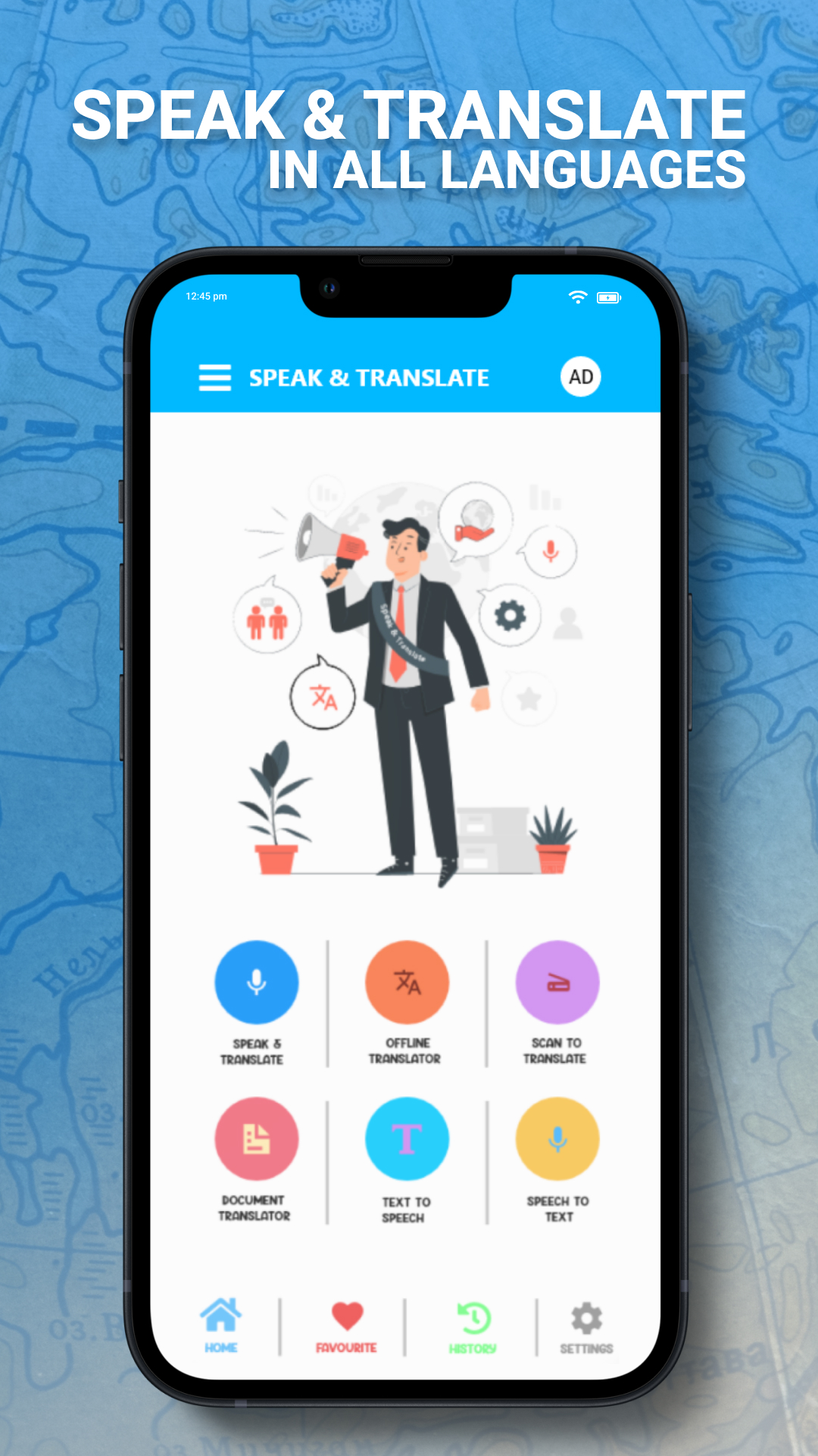 اسکرین شات 2 برنامه Speak & Translate All Language