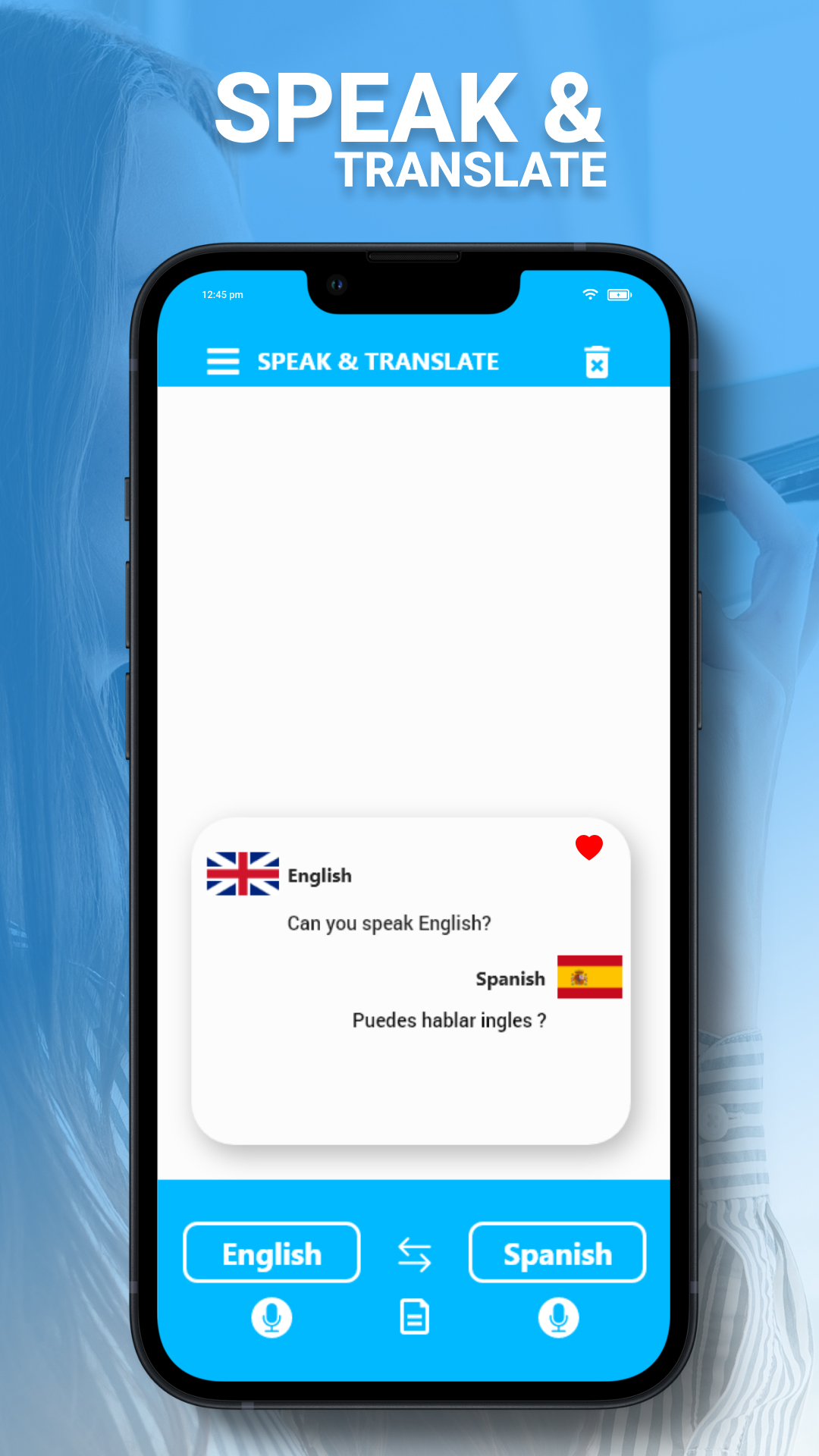 اسکرین شات 3 برنامه Speak & Translate All Language