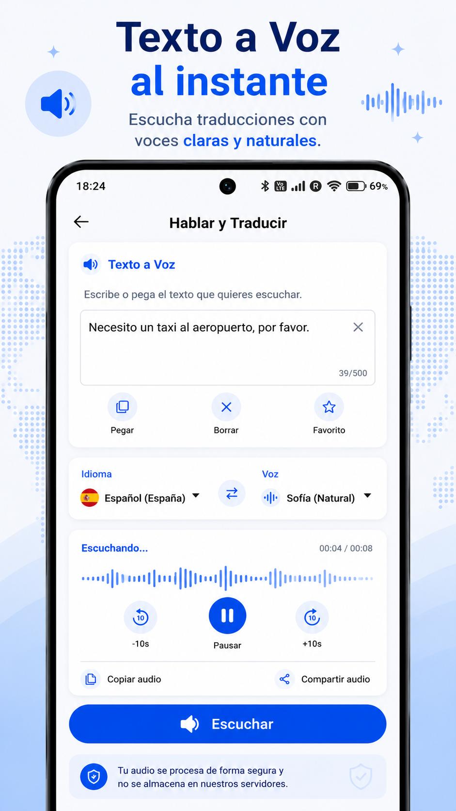 اسکرین شات 8 برنامه Traductor Voz: 100+ Idiomas