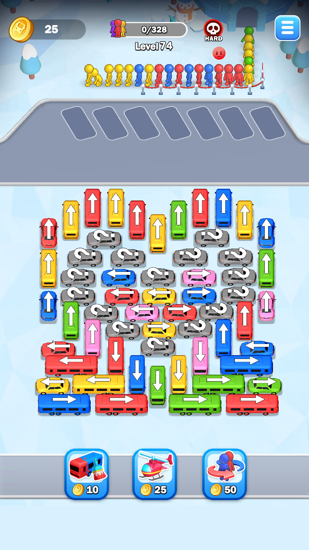 اسکرین شات 4 بازی Car Jam 3D - Bus Escape Out