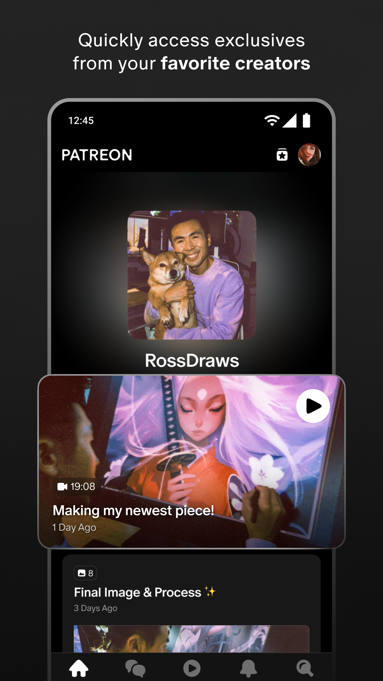 اسکرین شات 1 برنامه Patreon