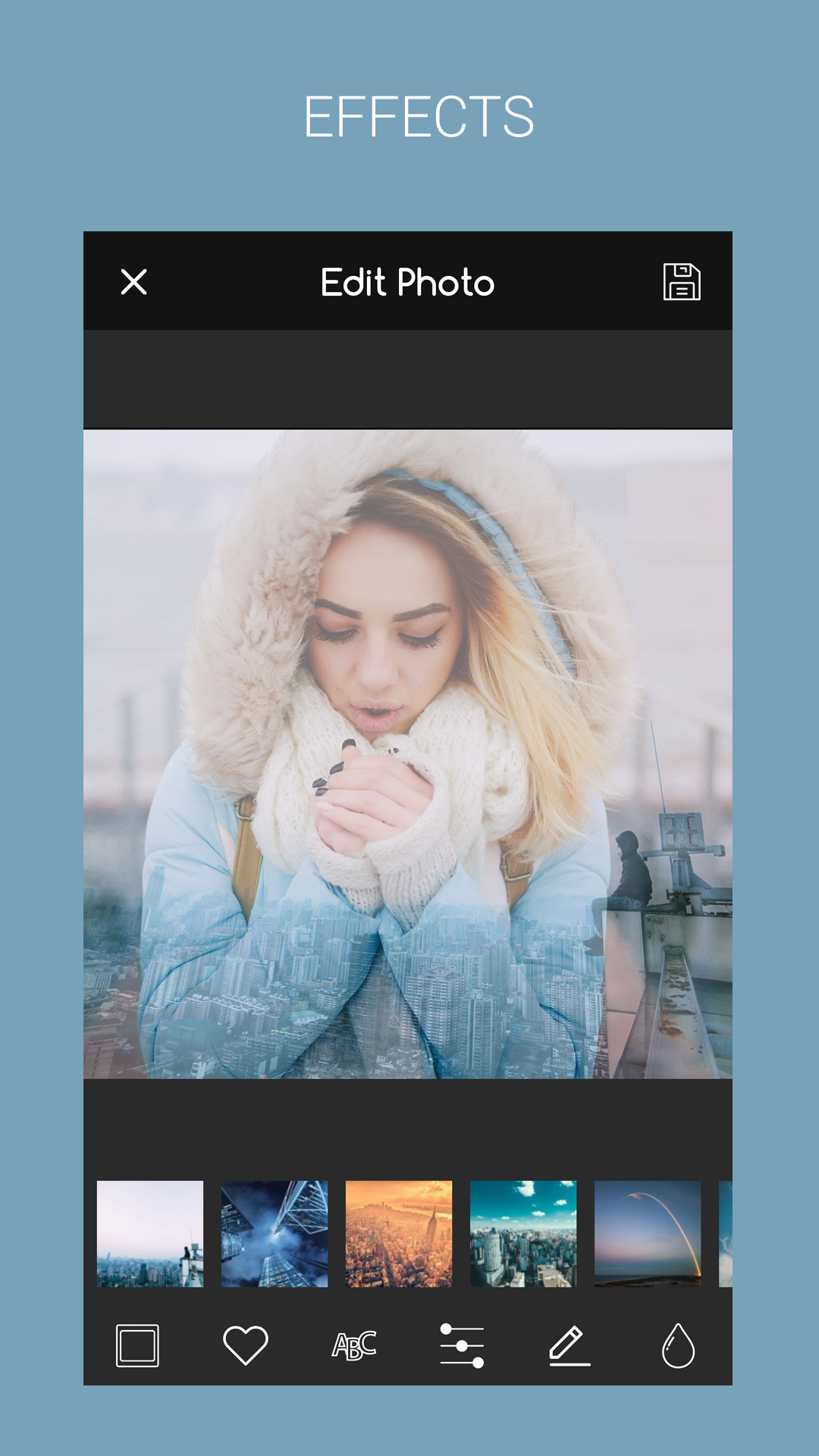 اسکرین شات 1 برنامه Blend Photo Mixer & Overlay