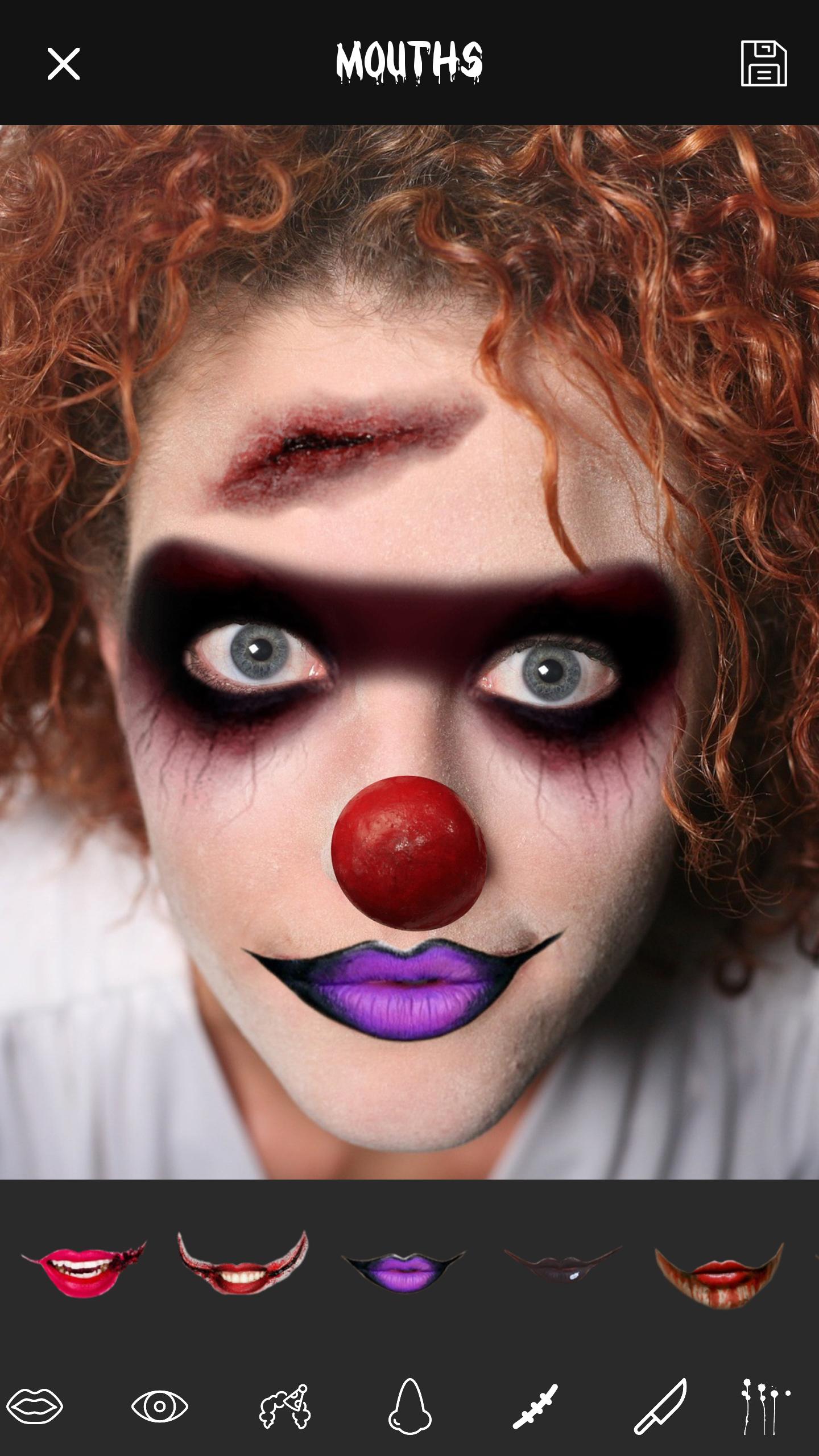 اسکرین شات 4 برنامه Scary Clown Photo Pranks