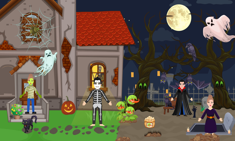 اسکرین شات 2 بازی Pretend Play Halloween Party