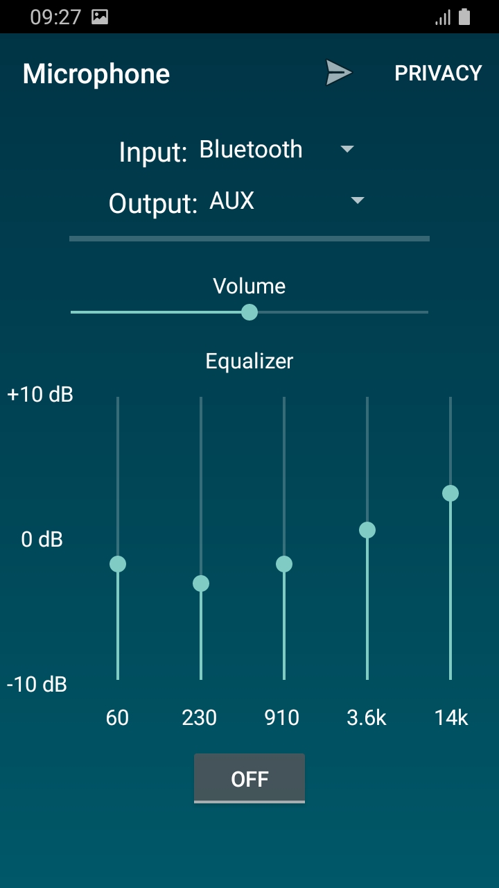 اسکرین شات 2 برنامه Microphone