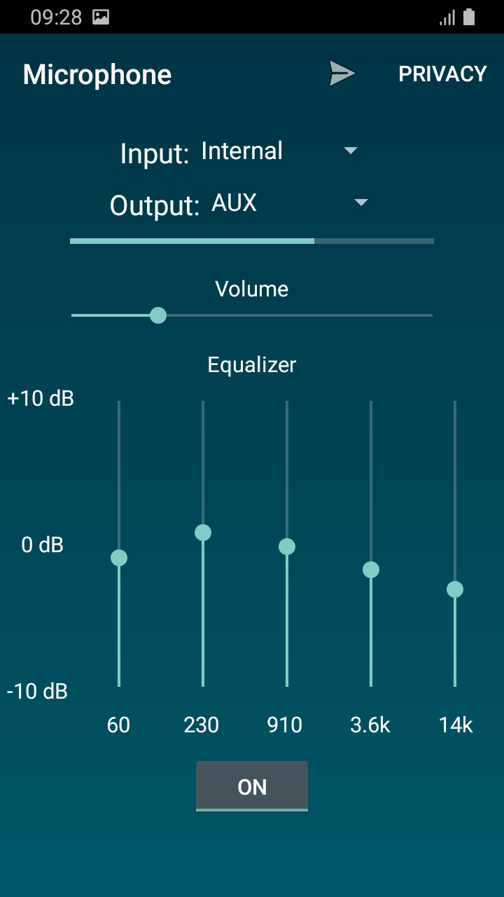 اسکرین شات 1 برنامه Microphone