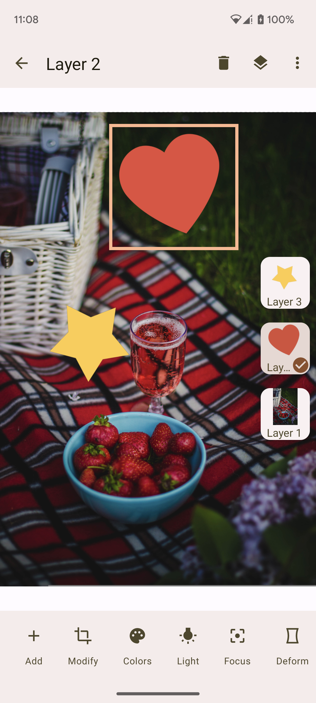 اسکرین شات 2 برنامه Oojao Photo Editor 5