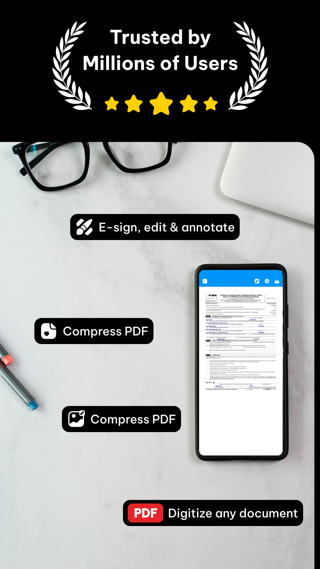اسکرین شات 2 برنامه PDF Scanner - Queen Scanner