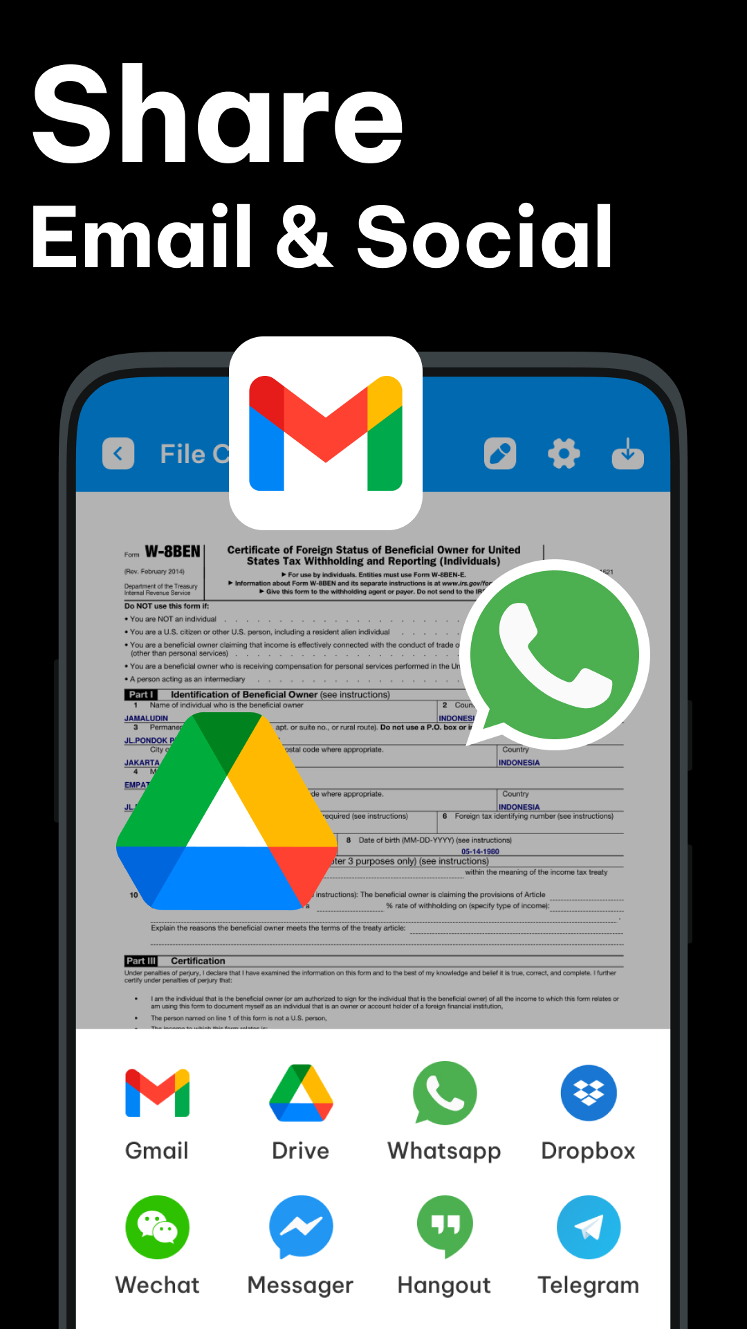 اسکرین شات 6 برنامه PDF Scanner - Queen Scanner