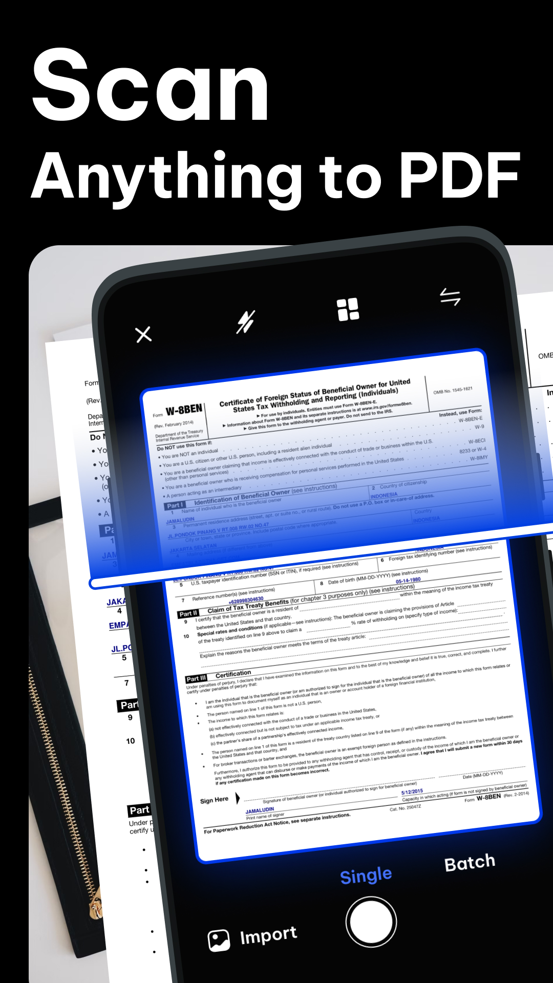 اسکرین شات 1 برنامه PDF Scanner - Queen Scanner