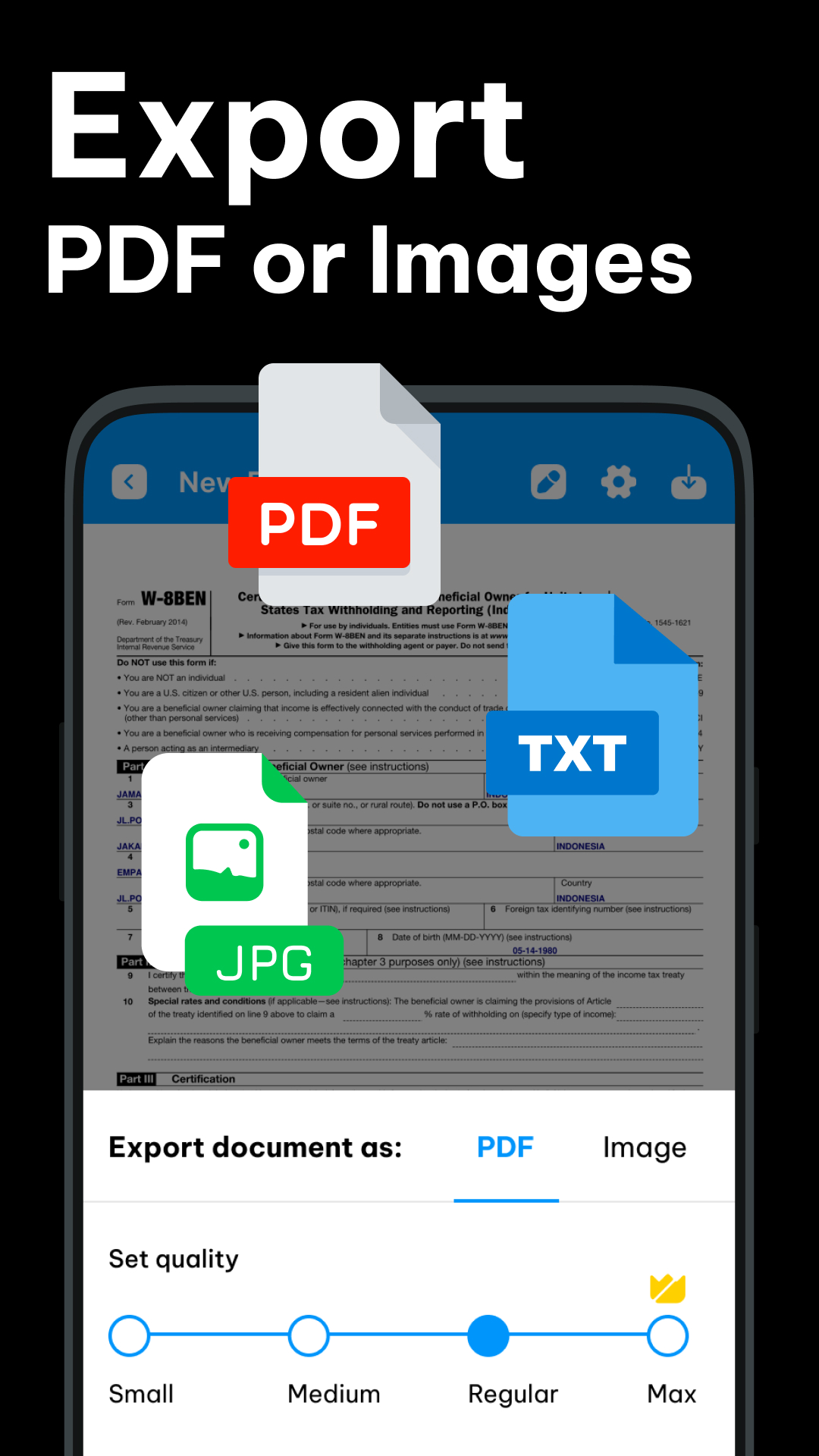 اسکرین شات 5 برنامه PDF Scanner - Queen Scanner
