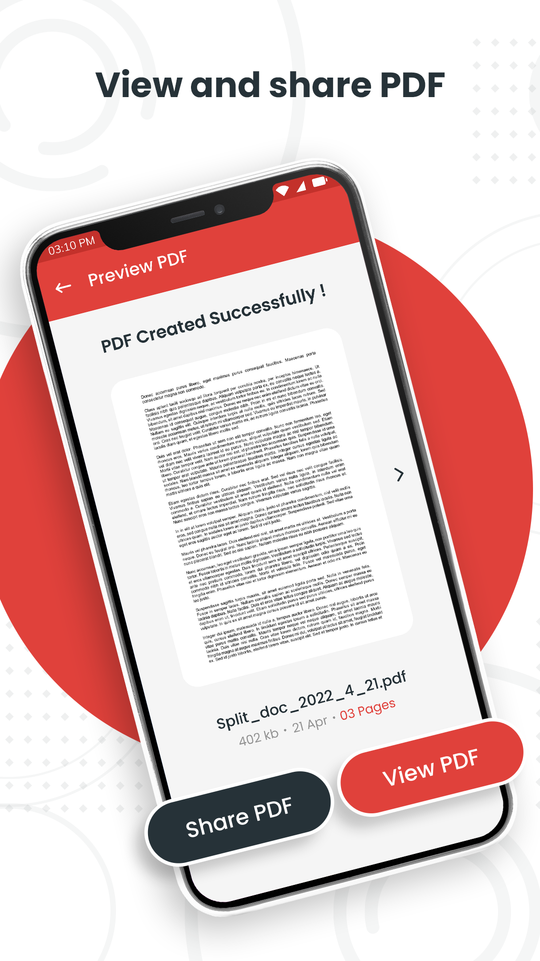 اسکرین شات 3 برنامه Split PDF, Remove PDF Pages